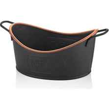 Özbience Şık Siyah-Bakır Ekmek Servisi 28X17 Cm, Günlük Kullanım Için Ideal