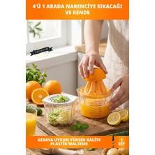 Özbience Çok Fonksiyonlu Rendeli Narenciye Sıkacağı Süzgeçli, Sağlam ve Ergonomik