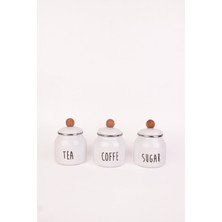 Özbience Emaye Baharatlık Seti, 3'lü, Şık ve Kullanışlı Mutfak Aksesuarları