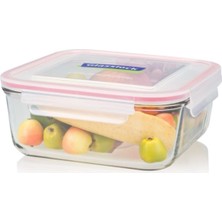 Özbience Büyük Kapasiteli Cam Saklama Kabı 2600ML, Güvenle Koruma ve Saklama