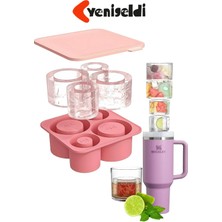 Özbience Çok Gözlü Silikon Buz Kalıbı, 20OZ, 30OZ ve 40OZ Bardak Uyumlu