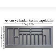 Özbience Çekmece Içi Antibakteriyel Kaşık, Gri, Modüler, 49X41 Cm, 110 Luk