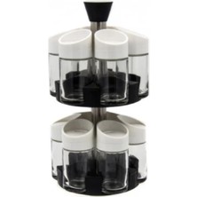 Özbience 12'li Beyaz Baharatlık Seti, 100ML, Şık ve Pratik Mutfak Aksesuarı