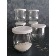 Özbience Set Halinde 220 ml Plastik Kapaklar, Şık ve Kullanışlı Kavanozlar