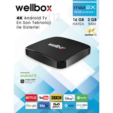 Allians Yüksek Performanslı 4K Android Tv Kutusu, Wi-Fi, Bluetooth, Hdmı, Uydu Alıcı