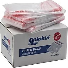 Şeylişeyler-Dolphin Kilitli Poşet (Kilitli Torba) – 9×11 cm – 1000’LI – 1 Kutu