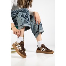 Tonny Black Kadın Acı Kahve Kadın Rahat Kalıp Yumuşak Deri Sneaker