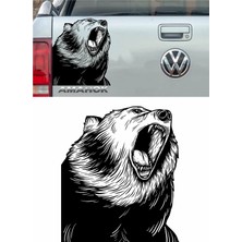 Sticker Usta Ayı Adventure Offroad Off Road Kamp Dağ Araba Oto Motosiklet Karavan Sticker 00032