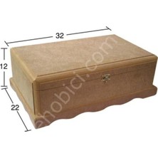 Özbience Boyanabilir Ahşap Kutu, Dekoratif ve Çok Amaçlı Saklama Çözümü