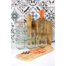 Özbience 6'lı 370 ml Lale Kavanoz Seti, Şık ve Fonksiyonel Ev Dekoru