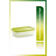 Özbience Yeşil 1 Lt Derin Dondurucu Gıda Saklama Kabı, Pratik ve Dayanıklı