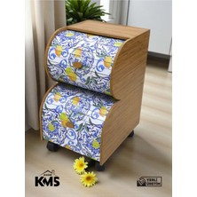 Özbience Iki Katlı Sürgülü Ahşap Sebze Saklama Kutusu, Sağlıklı ve Şık Tasarım