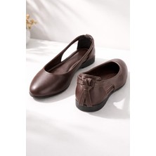 Slipcat Kadın Cilt Yanı Açık Babet Ev ve Dış Mekan Ayakkabısı