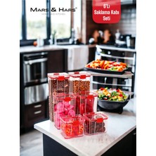 Özbience 6'lı Sızdırmaz Saklama Kabı Seti, Çift Taraflı Klipsli, Çok Amaçlı ve Pratik