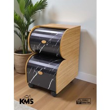 Özbience Iki Katlı Sürgülü Ahşap Sebzelik, Pratik ve Şık Tasarım