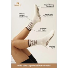 Dore Orijinal Kadın Yeni Sezon Yoga Sports Trend Model Pilates ve Yoga Kaydırmaz Tabanlı Çorap