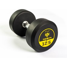 Alin HASGYM 12,5 KG Kauçuk Kaplı Profesyonel Olimpik DUMBBELL ( Dambıl )