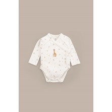 Little Gusto Sophie la girafe Organik Pamuk Uzun Kollu Kruvaze Zıbın