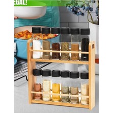 Özbience 12'li Ahşap Baharatlık Takımı, Şık ve Kullanışlı Mutfak Aksesuarları