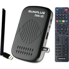 Sunplus Yüksek Çözünürlüklü Akıllı Uydu Alıcısı, Wifi ve Uzaktan Kumanda ile Kolay Kullanım