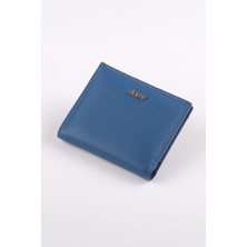 Ancora Leather Hakiki Deri Kadın Portföy Rfıd KORUMALI-46500 Mavi