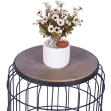 Yapay Çiçek Sitesi Beton Saksıda Yapay Çiçekli Tanzimler Model 8