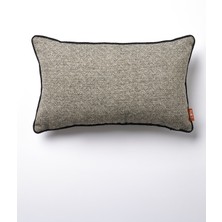 The Kun Zigzag Desenli Biyeli Kırlent Kılıfı