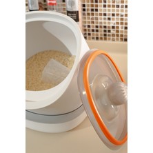 Özbience Silikon Kapaklı, Sızdırmaz Saklama Kabı, 6 Kg, Pratik ve Güvenli Kullanım