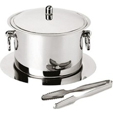 Özbience Paslanmaz Çelik Izoleli Buz Kovası ve Seti 17X11 cm