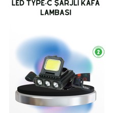 Mestore Şarjlı LED Kafa Lambası 800 Lumen Cob Xpe Ayarlanabilir Başlıklı