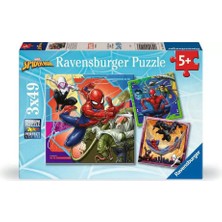 Ravensburger Çocuk Puzzle 3X49 Parça Marvel Spider Man RPK120041153