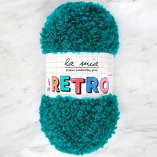 La Mia Retro Petrol Yeşil El Örgü İpi - LM0820