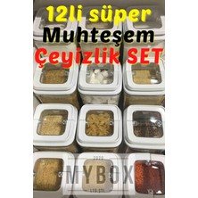 Özbience 12'li Saklama Kabı Seti, Süper Vakumlu ve Özel Kapaklı, Pratik Kullanım