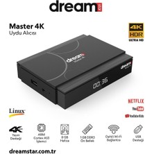 Allians 4K Uydu Alıcısı, Dört Çekirdekli Işlemci ve Dahili Wifi ile Yüksek Performans