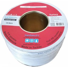 Allians 100MT Uydı Anten Kablosu RG6U Yüksek Kalite Güçlü ve Güvenilir