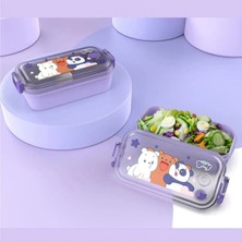 Özbience Sevimli Bebek Ayı Desenli 450ML Çocuk Yemek Kabı