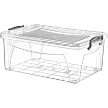 Özbience 3'lü 10L Geniş Dikdörtgen Saklama Kabı Seti, Pratik ve Şık Organize Edici