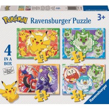 Ravensburger Çocuk Puzzle 4 In Box Pokemon  RPX120040262