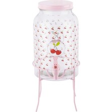 Özbience Standlı Çeri Cam Meşrubatlık, 3.5 Litre, Şık ve Kullanışlı Tasarım