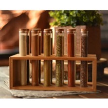 Özbience 12'li Vanilla Tüp Baharatlık Seti, Şık ve Kullanışlı Mutfak Aksesuarı