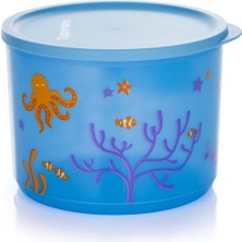 Özbience Küçük ve Şık 2.1 Litre Deniz Temalı Saklama Kabı, Dayanıklı ve Pratik Kullanım