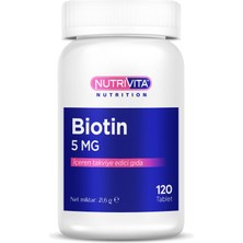 Nutrivita Nutrition Biotin 5 mg 120 Tablet