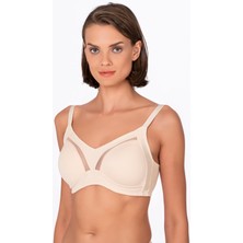 NEWBRA LINGERIE Kadın Tül Detay Toparlayıcı Sütyen | Ten 706