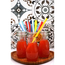 Özbience 290 ml Cam Meyve Suyu Kavanoz Seti, 6'lı, Şık ve Dayanıklı Tasarım