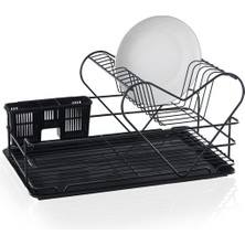 Özbience Iki Katlı Siyah Tabaklık Bulaşıklık, Şık ve Pratik Mutfak Gereci