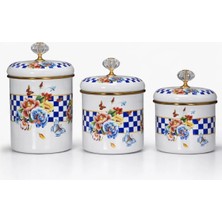 Özbience Şık Emaye Baharatlık Seti, 4 Parça, Renkli ve Dayanıklı Tasarım