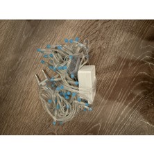 Skygo 10 M 100 LED Damla Uçlu Mavi Işık Şeffaf Kablo Mz-17-6