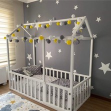 PremiumPort Işıklı Top LED Aydınlatma Dekoratif Gece Lambası, 20 Top, 3 mt Uzunluk