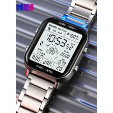 PremiumPort Şık Dijital Erkek Kol Saati, LED Işıklı ve Çok Yönlü Kullanım