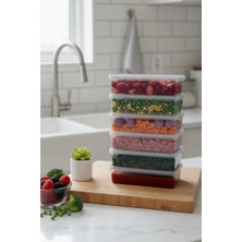 Depa 6’lı Kapaklı Derin Saklama Kabı Buzdolabı Düzenleyici 1.5 Lt